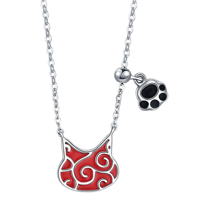 卡蒂罗如意云纹猫项链