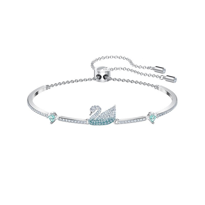 施华洛世奇蓝色天鹅手链