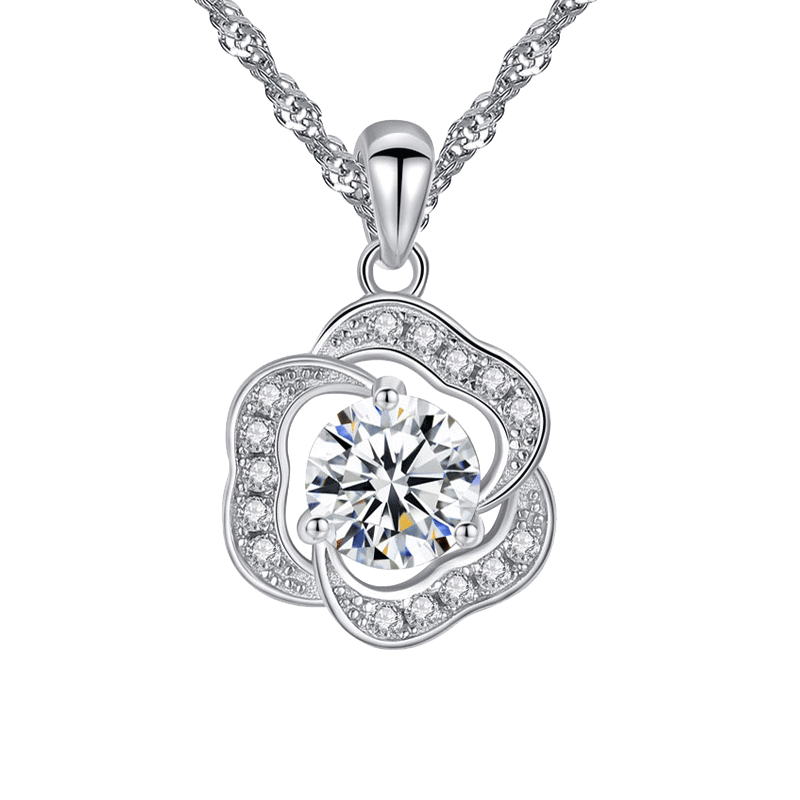 卡诗诺 玫瑰造型项链