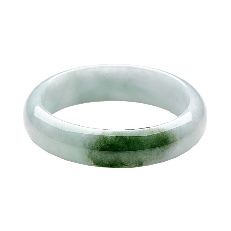 可玉可求 冰底飘花 翡翠手镯