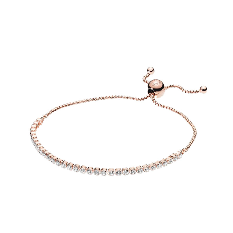 潘多拉 玫瑰金色闪耀手链