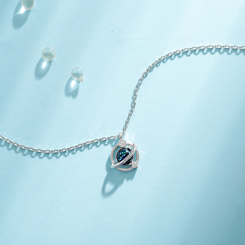 桑玛宇宙星球时尚清新简约项链