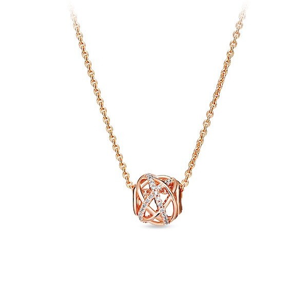 潘多拉 镂空银河项链