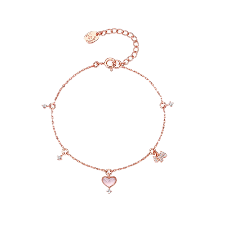 瑷嘉莎 小狗爱心 手链