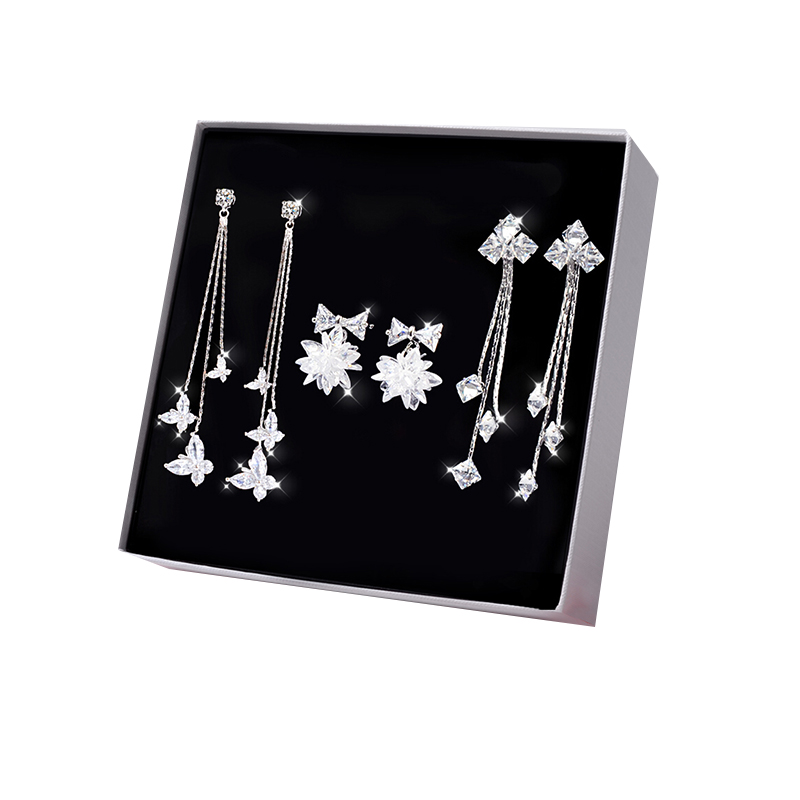 桑玛 银针礼盒套装耳饰