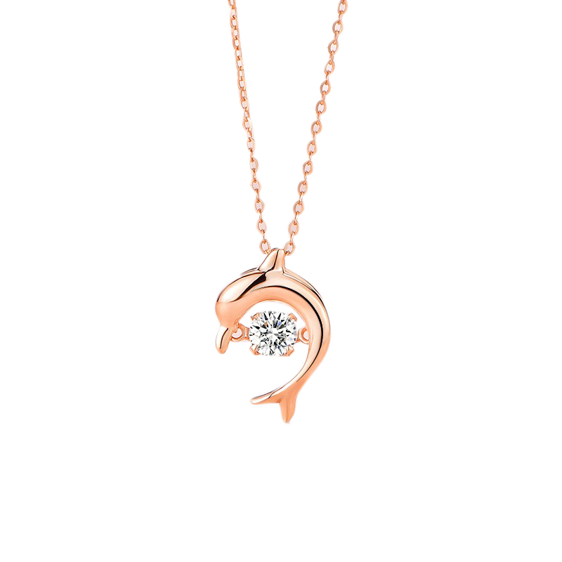 爱的约定 悬浮跳动项链