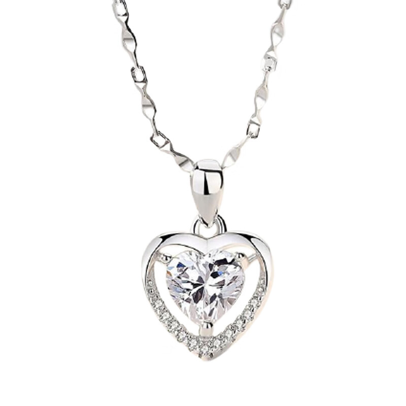 圣雅罗白锆纯银项链