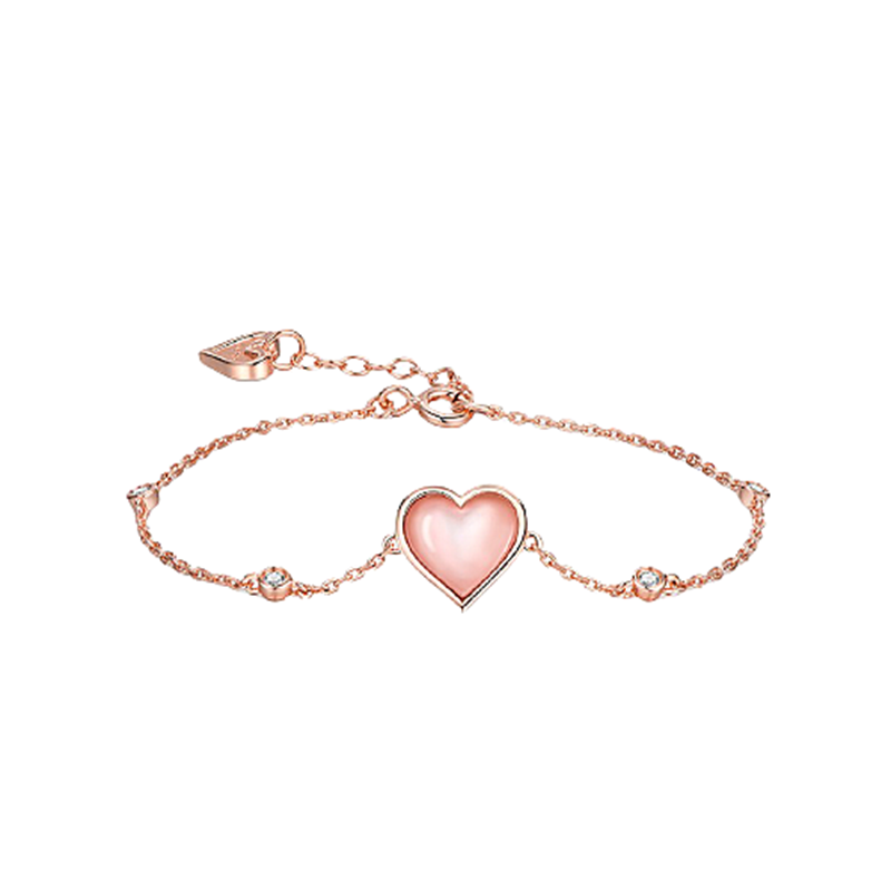 MyMiss 玫金粉贝手链