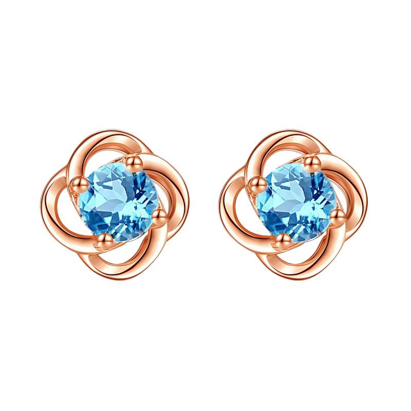 菲乐普 四叶草造型耳钉