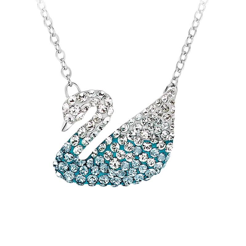 施华洛世奇 蓝色天鹅项链