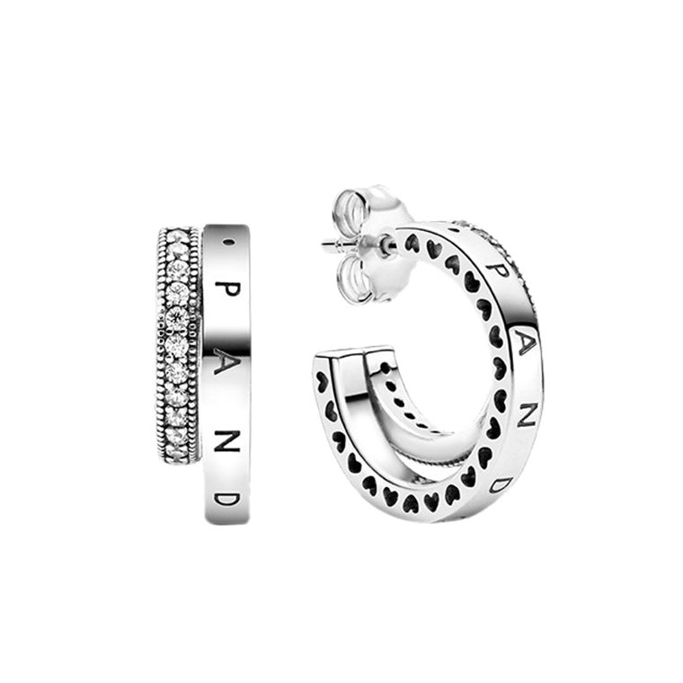 Pandora 双环造型耳环