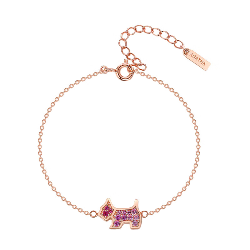 AGATHA 彩虹小狗 手链