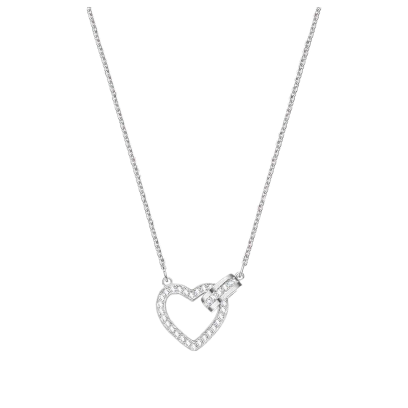 施华洛世奇绳结爱心简约项链