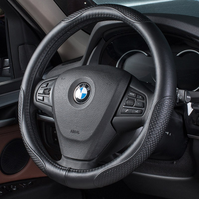 创汇通 真皮打孔设计方向盘套