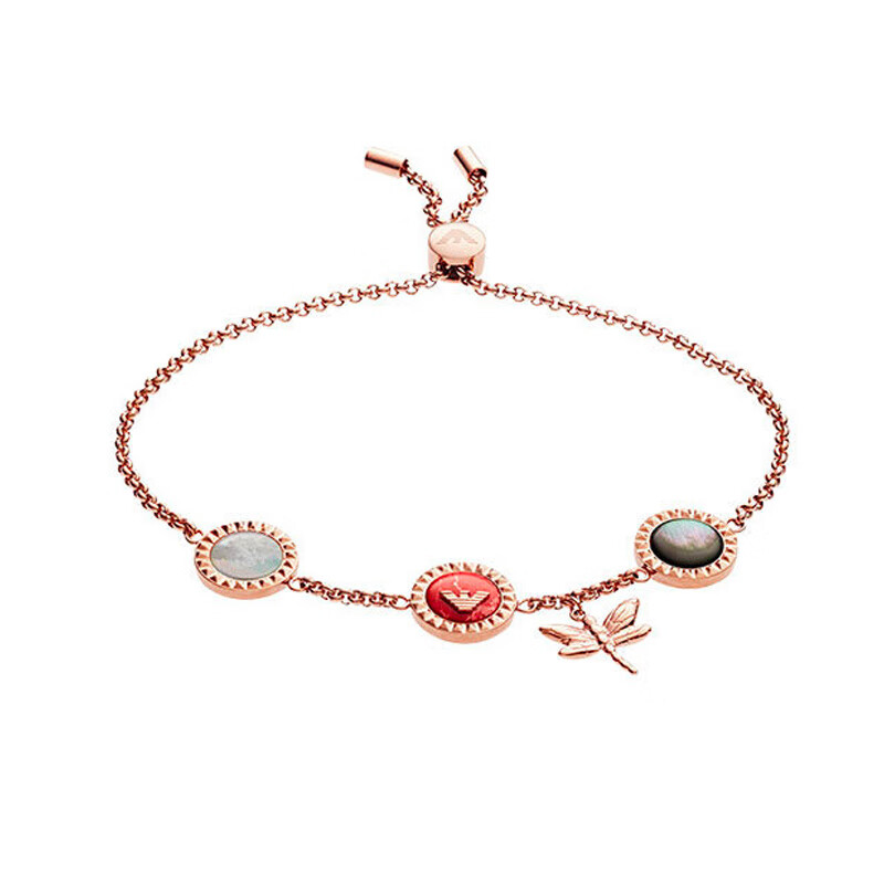 阿玛尼 彩石圆片手链