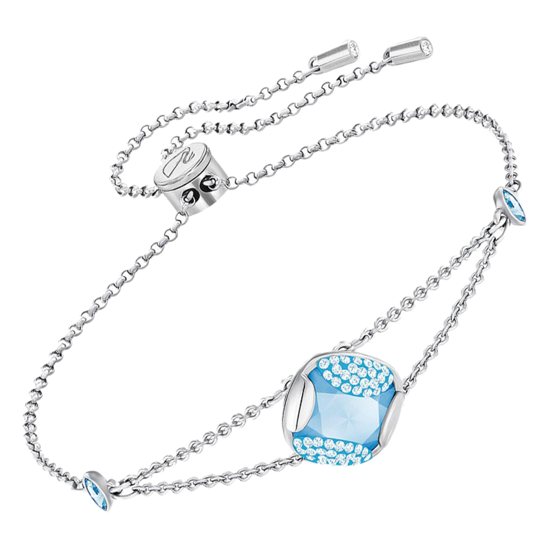 施华洛世奇 蓝水晶流苏手链