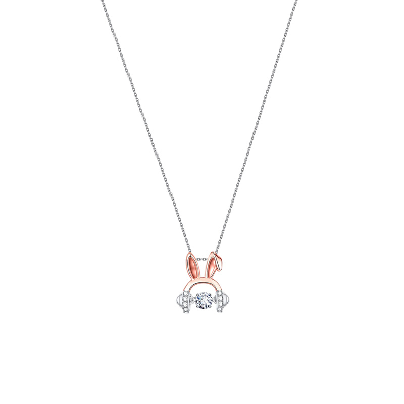 Mymiss 可爱兔子耳机项链