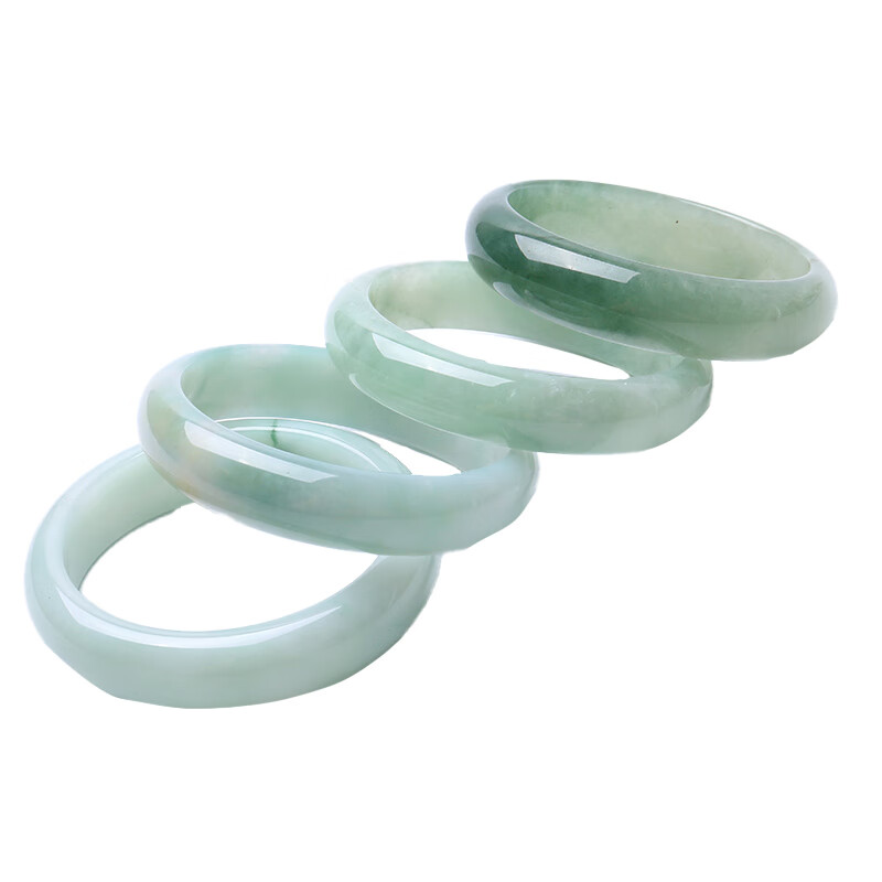 印象眸鲜润飘花翡翠手镯