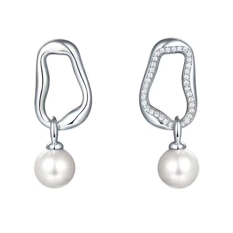 Arsis 圆环珍珠耳饰