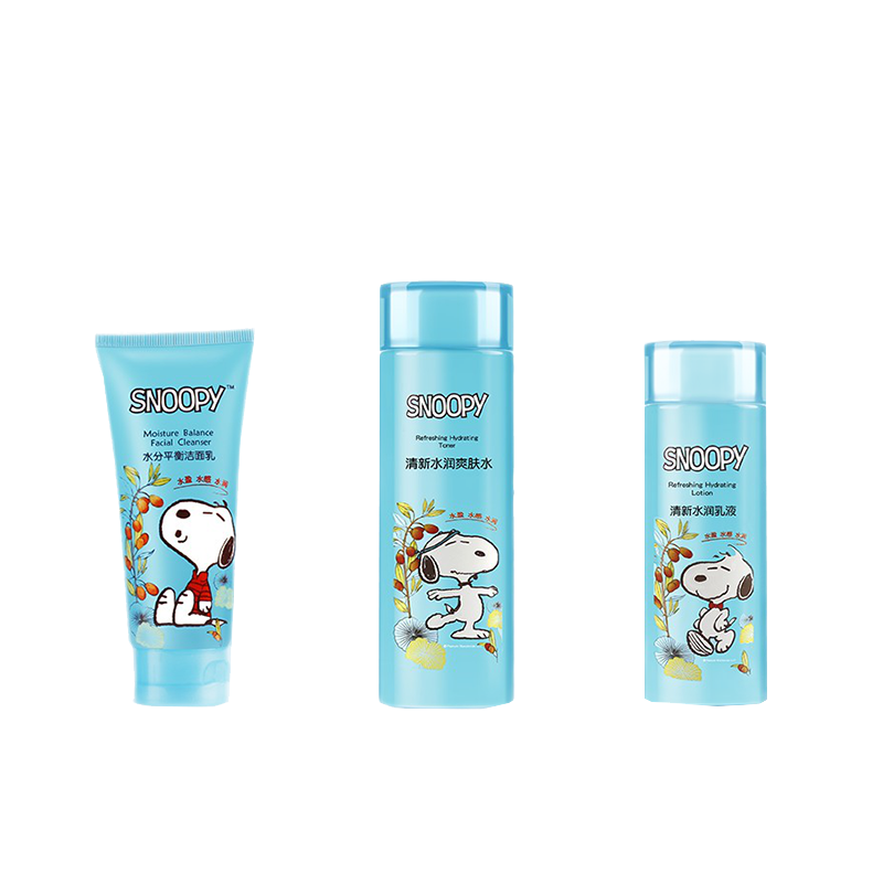 SNOOPY 植萃补水护肤套装