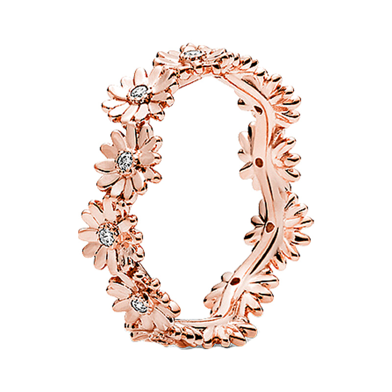 潘多拉闪亮雏菊花冠戒指