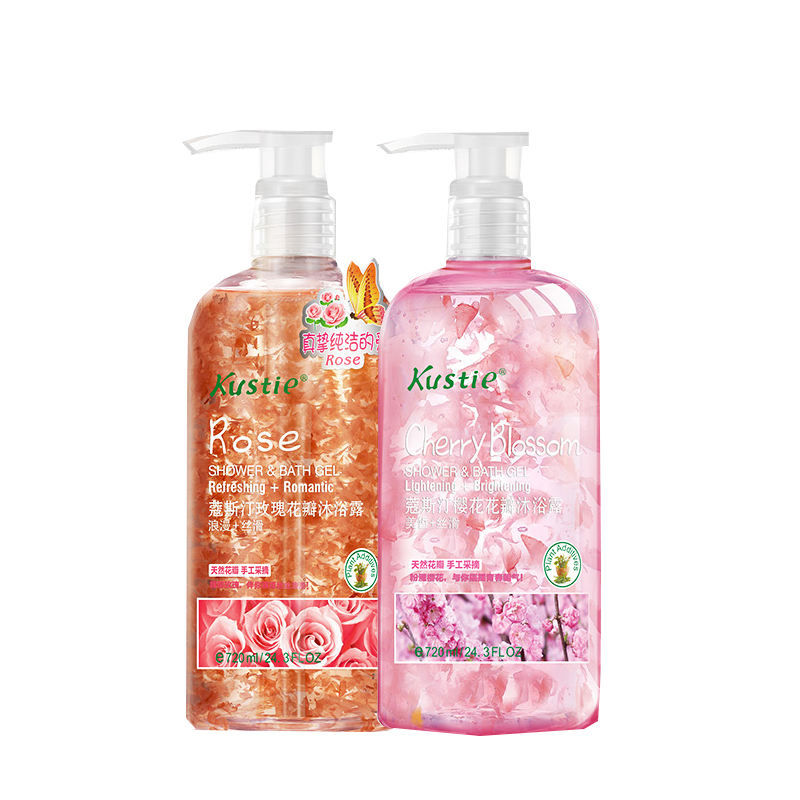 蔻斯汀 樱花玫瑰花瓣 沐浴露