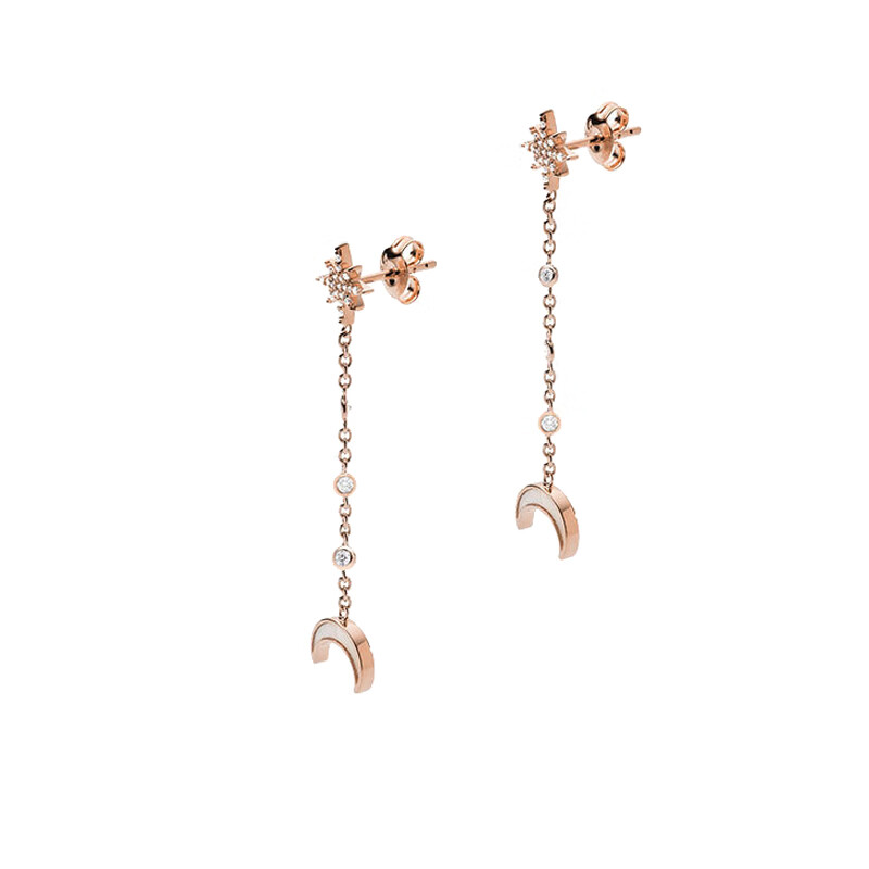 阿玛尼 星月造型 耳环