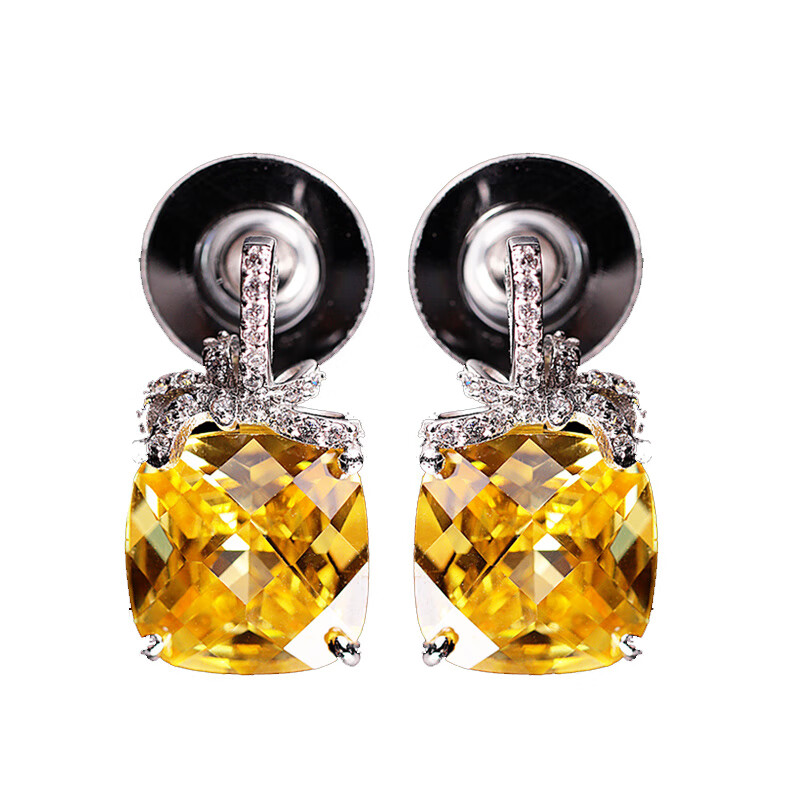 法国IDee黄水晶耳饰