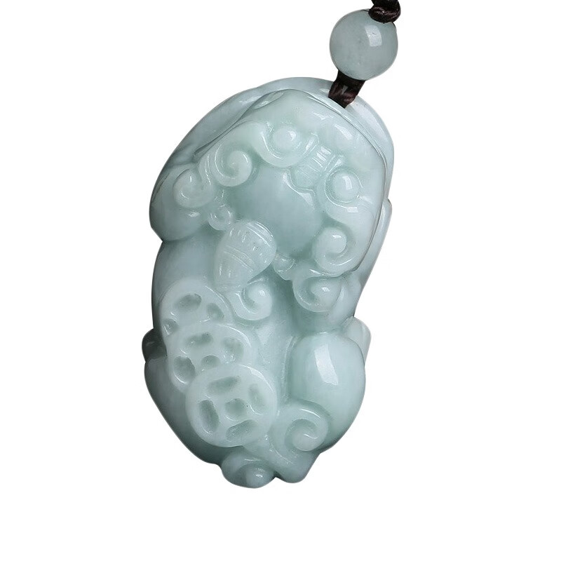 玉有情 貔貅 翡翠吊坠