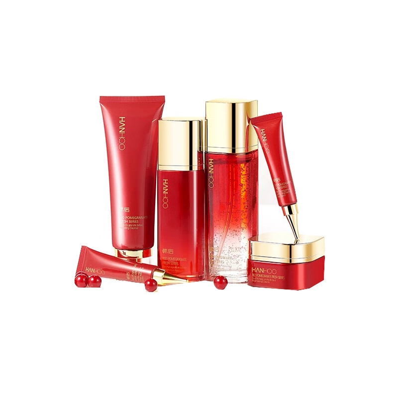韩后 红石榴鲜养焕采护肤套装