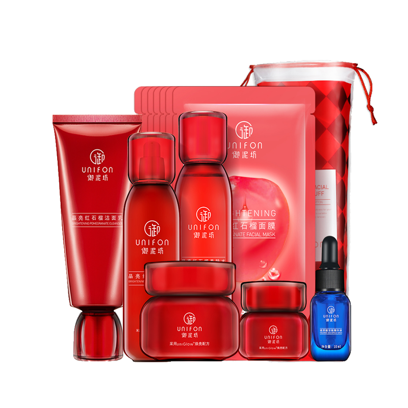 御泥坊 晶亮红石榴护肤套装