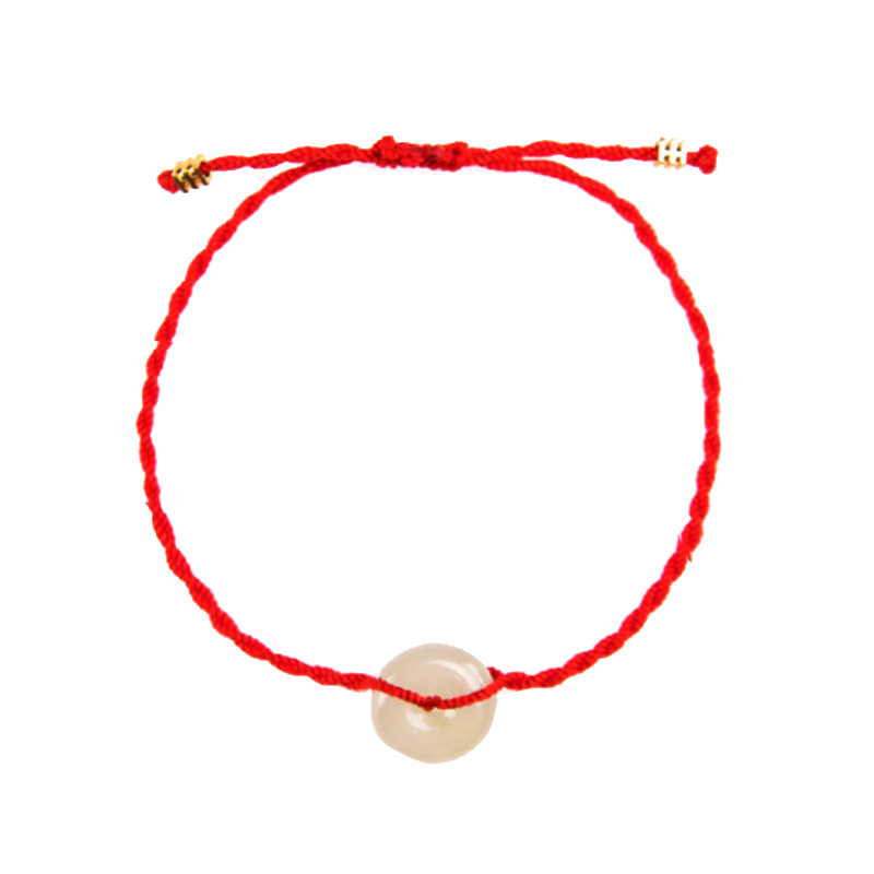 故宫文创 平安扣红绳手链