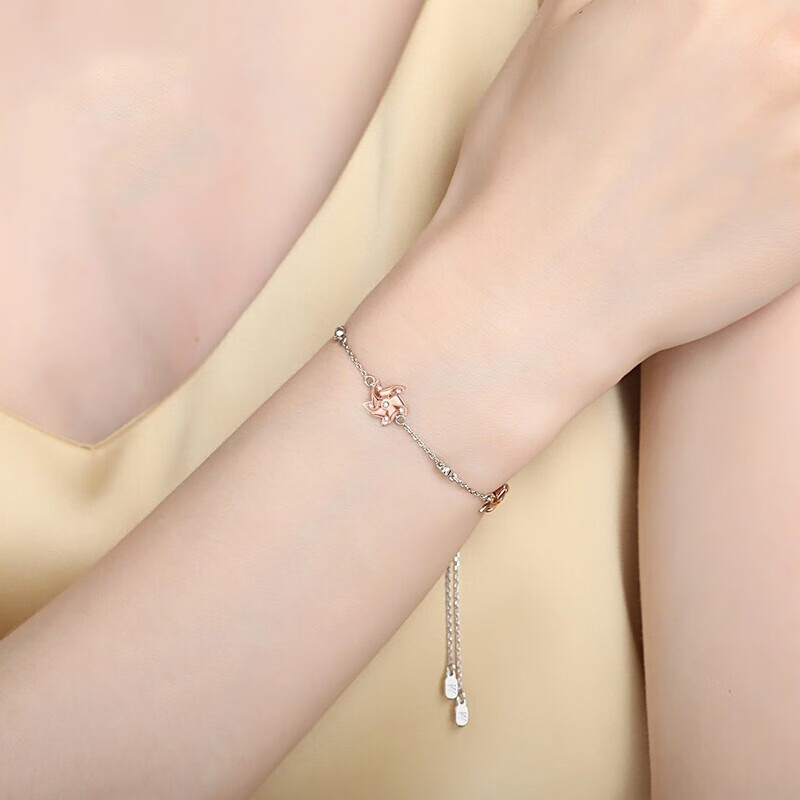 MyMiss 玫瑰金色手链