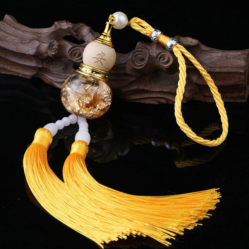 禾沐舟 葫芦雕刻汽车挂件