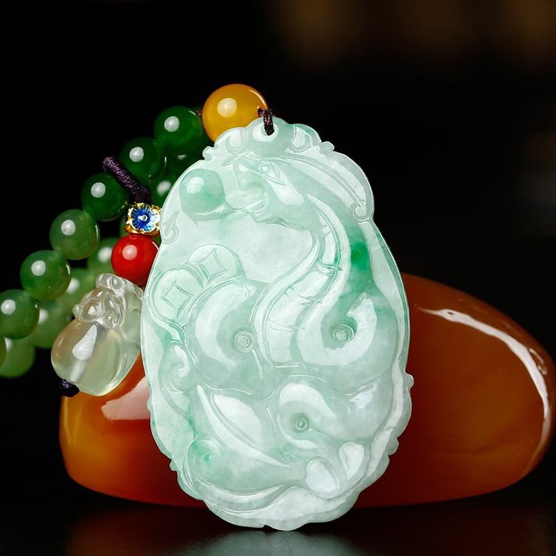 慈元阁 禄神翡翠吊坠