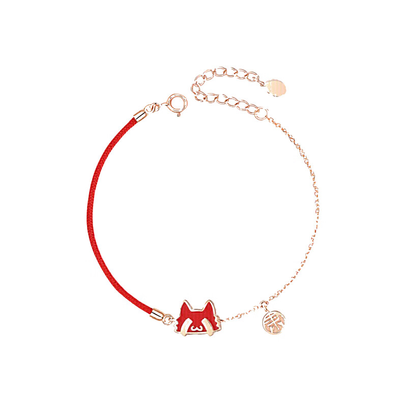 卡蒂罗 红绳猫咪手链