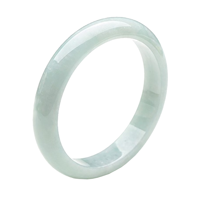 可玉可求 豆绿色 翡翠手镯