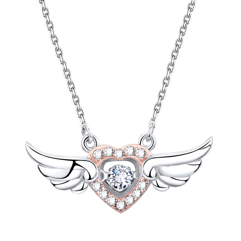 MyMiss 爱心翅膀项链