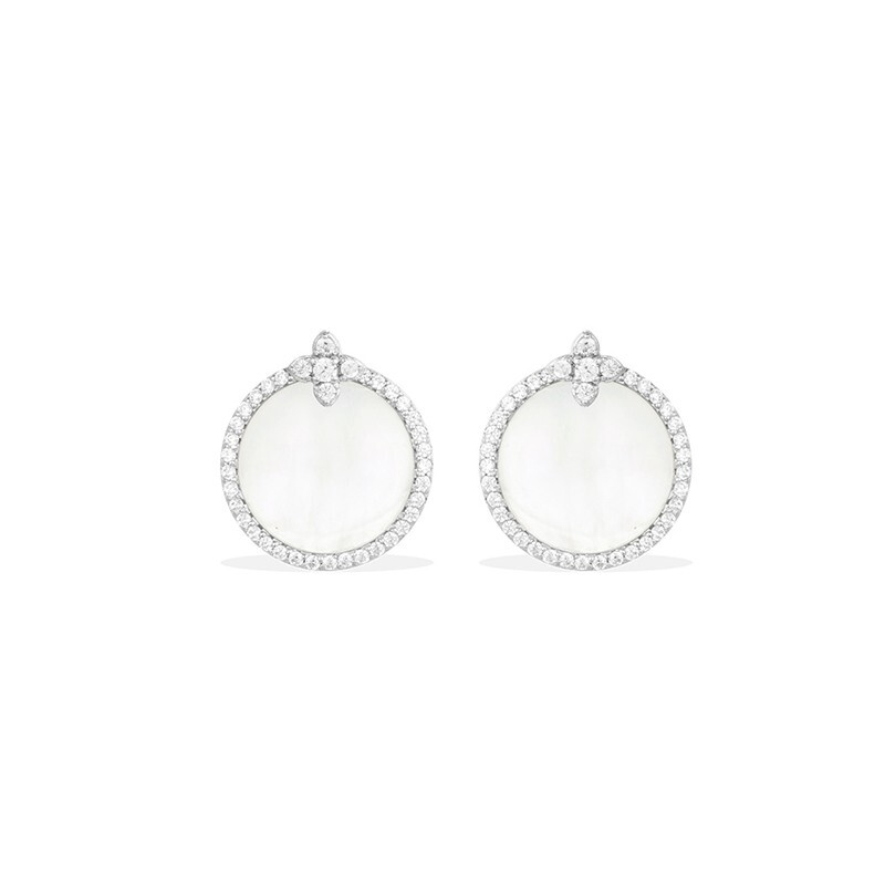 APM 贝母圆环耳饰