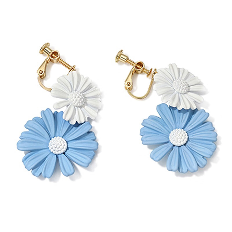 么么猫花朵少女耳饰