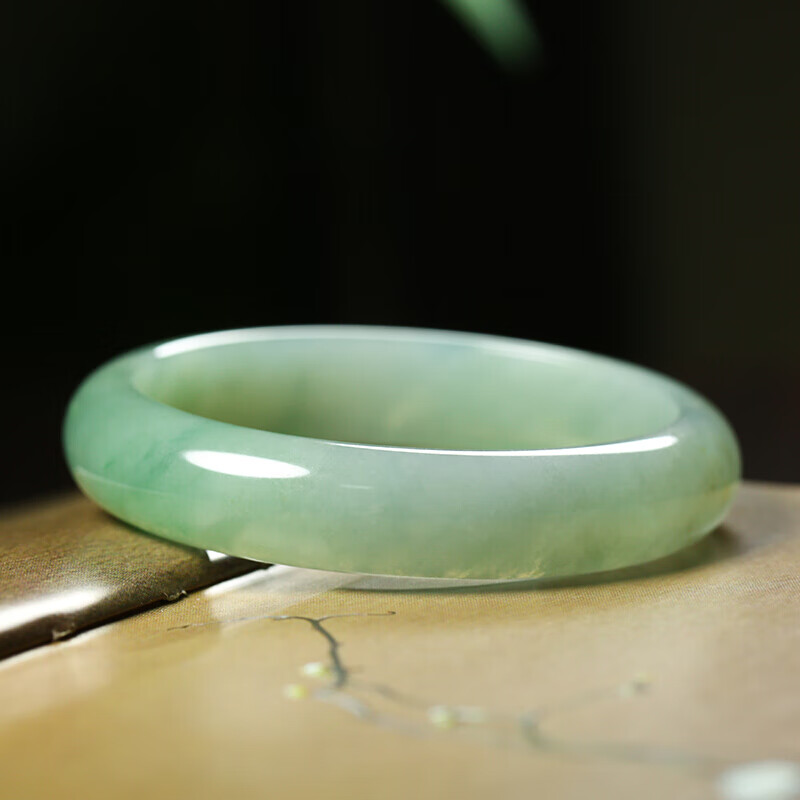 净心石 冰透翡翠手镯