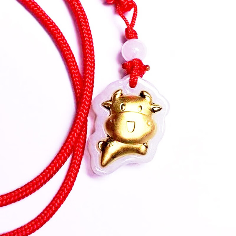 妙惟爱可爱小牛吊坠