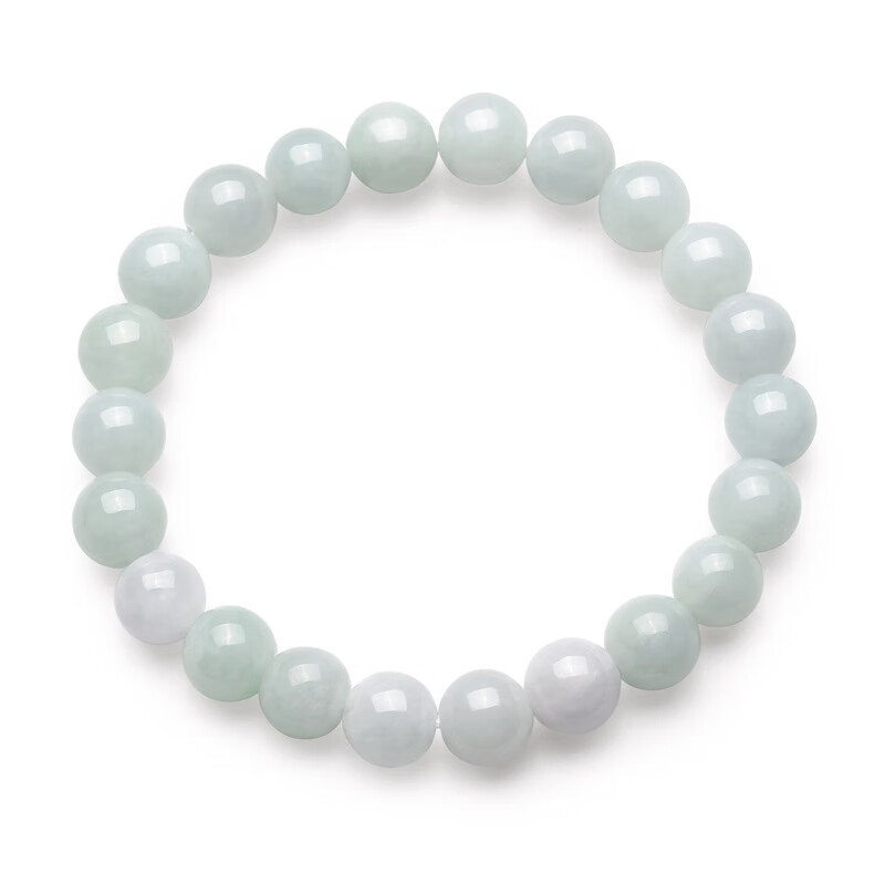 周大福 圆珠弹力翡翠手链