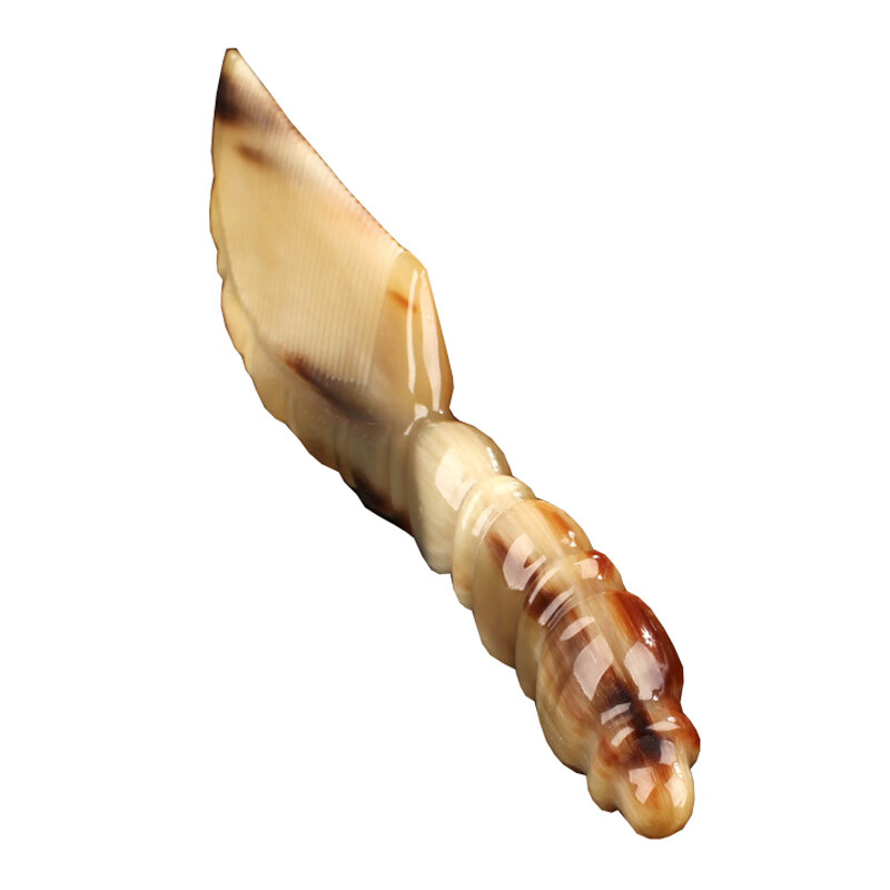 牧韵 手工描金雕花 牛角梳