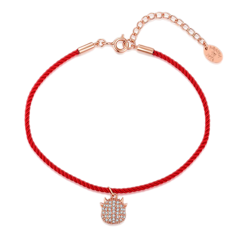 瑷嘉莎元宝造型挂件手链