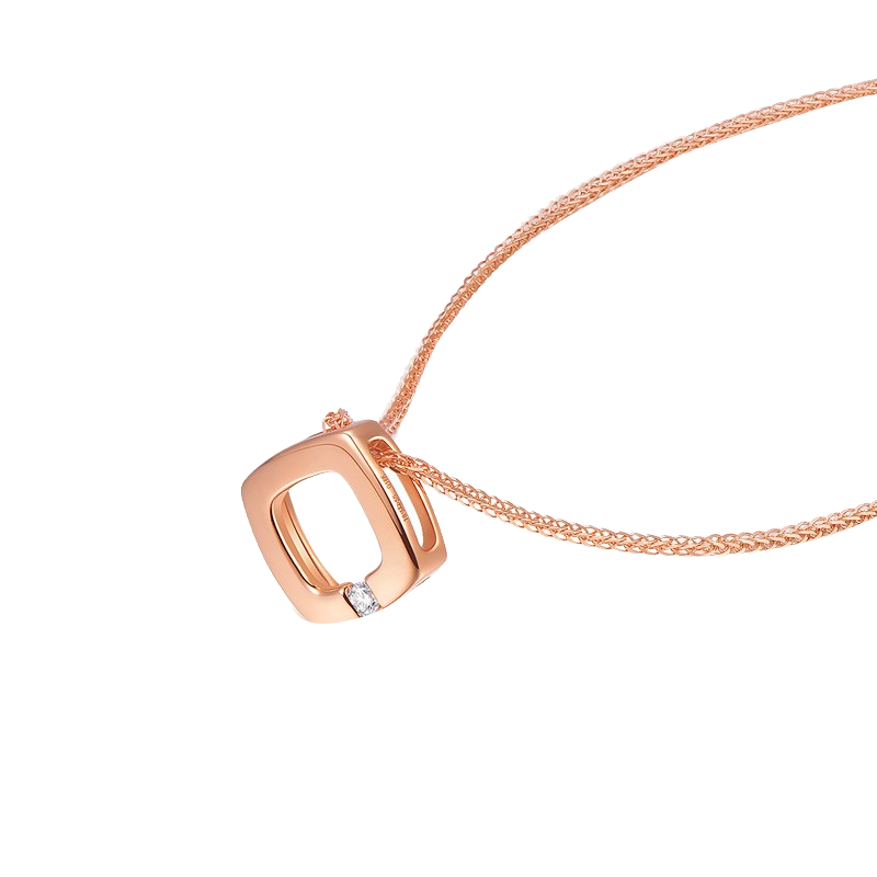 莱绅通灵 K金钻石项链