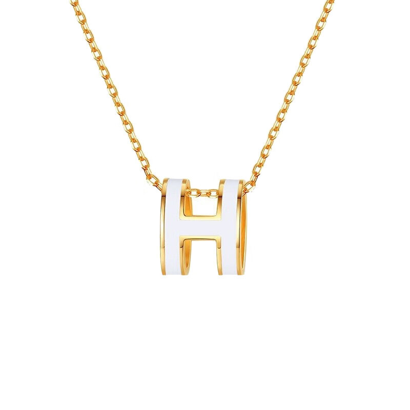 劳拉图 字母锁骨项链