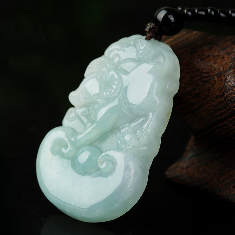 艾选潮品 十二生肖翡翠吊坠