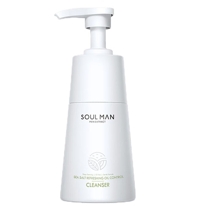 极男海盐净颜洗面奶