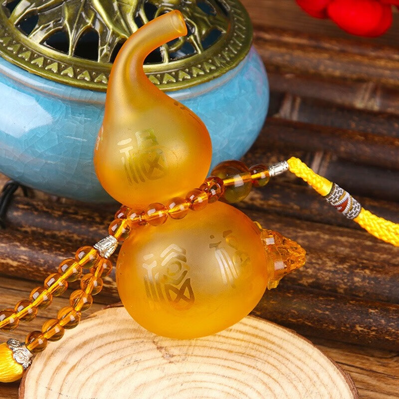 极度空间 富贵黄葫芦汽车挂件